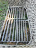 Ebel Hand Woven HDPE Wicker Loveseat