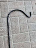 7' black Iron Shepherds Hook Plant Hanger