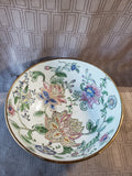 Floral Decorative Bowl with Display Stand