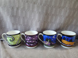 Lenox Set of 4 Halloween Characters Stackable Mugs