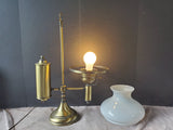 Vintage Electric Brass Student Lamp WORKS