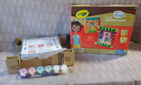 Crayola Pop Art Pixies "Create Shadow Boxes" Kit APPEARS UNUSED