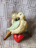 Set of 3 House of Hatten Turtle Dove Ornaments
