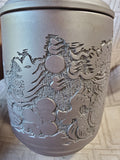 Asian Inspired Dark Brown Clay Tea Mug