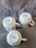 Lot of 3 Villeroy & Boch "Petite Fleur" Coffee Mugs
