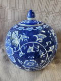 Blue and White Ceramic Ginger Jar (C)
