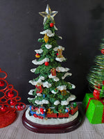 (A) Lot of 5 Tabletop Christmas Trees