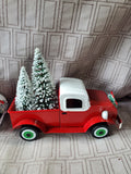Lot of 3 Metal Christmas Car Figurines