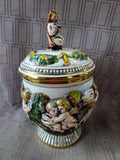 Italian Made Capodimonte Cherub Candy Dish