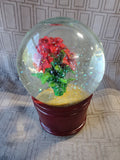 Poinsettia Musical Snowglobe WORKS