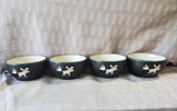 Set of 4 Bass Pro Shop Moose Silhouette Soup Bowls