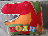 Dinosaur "Roar!" Throw Pillow