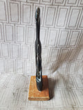 Hand Carved Water Buffalo Horn Heron Figurine (A)