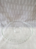 Vintage Clear Glass Cake Plate