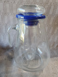 Clear Glass Pitcher with Ice Chamber