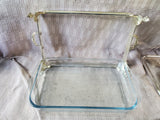 Silverplate Chafing Dish with Glass Insert