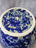 Bennington Pottery Blue Spongeware Mixing Bowl (DDD)