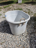 Large Oval Plastic Tub w/Rope Handles