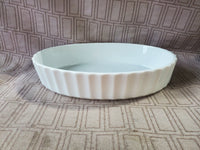 White Ceraminc Oblong Baking Dish