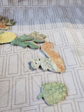 Ceramic Leaf, Acorn, and Squirrel Wind Chime