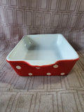 Polka Dot Signature Small Baking Dish