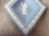 Wedgwood Blue Jasperware Diamond Shaped Trinket Dish