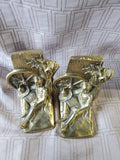 Pair of Philadelphia Manufacturing Company Brass Huck Finn Bookends
