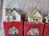 Set of 5 Hallmark 1994 Sarah Plain and Tall Collection Village Figurines