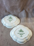 Pair of Mottahedeh Colonial Williamsburg Restoration "Duke of Gloucester" Relish Dishes