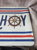 Certified International "Ahoy" Melamine Square Platter
