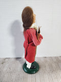 Byers' Choice Carolers Signed Colonial Williamsburg "Boy with Rose" Figurine