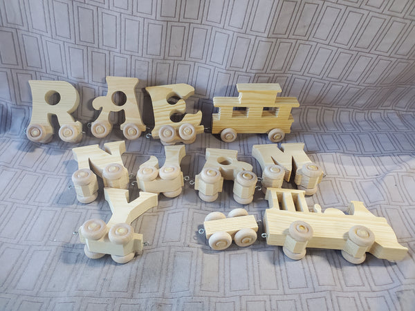 Wooden Letter Train