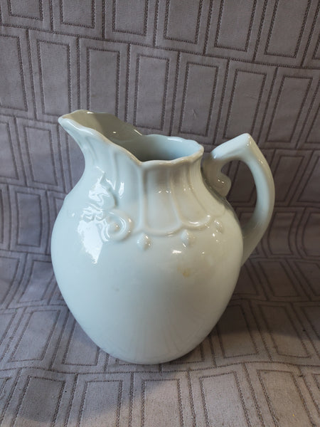 Two's Company White Ceramic Cream Pitcher