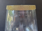 Rhinestone Embellished Clear Glass Goblet Vase