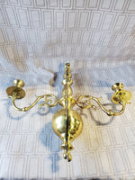 Pair of Brass Wall Sconces (2 PAIRS AVAILABLE PRICED INDIVIDUALLY AT $25 EACH)