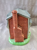 Lefton China The Williamsburg Collection "King's Arms Tavern" Lighted House MISSING LIGHT