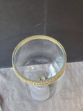 Rhinestone Embellished Clear Glass Goblet Vase