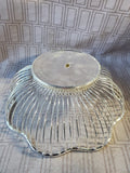 Silverplated Wire Basket-Wave Bread Basket