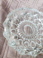 Heavy Clear Glass Ash Tray