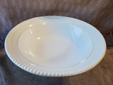 Ceriart S.A. White Ceramic Pedestal Serving Bowl