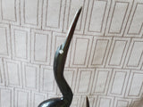Hand Carved Water Buffalo Horn Heron Figurine (B)