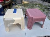 Two Plastic Step Stools (A)