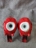 Pair of Red Cardinal Salt and Pepper Shakers