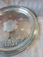 Silverplate Round Tray