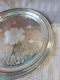 Silverplate Round Tray
