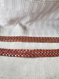 Pair of Woven Leather Belts—Women's Size Large/Size 38