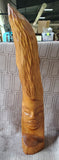 Hand Carved Wooden Face Sculpture