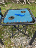 Teal Lightweight Three Piece Outdoor Set w/folding Side Table