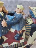 Williraye Studios "Let's Join the Parade!" Americana Cow Figurine AS IS—READ DESCRIPTION CAREFULLY**