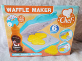Toy Chef 6 Piece Waffle Maker Toy Set UNOPENED
